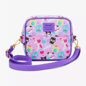 Loungefly Hello Kitty And Friends‎ Hearts Crossbody Bag Hot Topic
